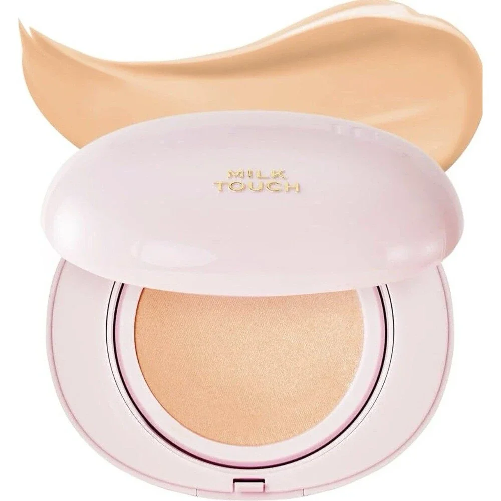 MILK TOUCH All-Day Skin Fit Milky Glow Cushion 23N MEDIUM BEIGE Long Lasting New